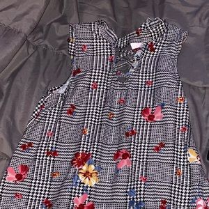 Black and white print dresses